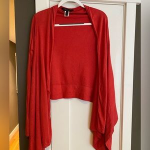 BCBG silk cashmere cardigan wrap